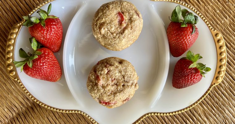 Spelt Strawberry Muffins