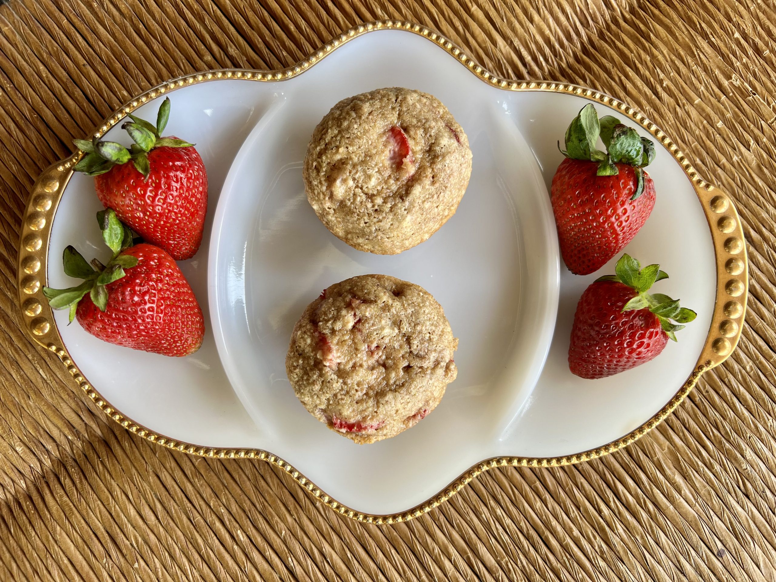 Spelt Strawberry Muffins